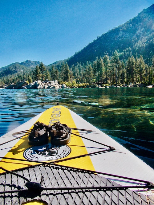 Paddle Boarding at Lake Tahoe